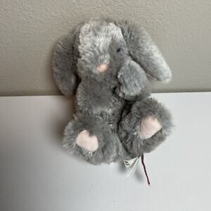 Douglas Toys Plush Lil' Baby Bunny Gray Stuffed Animal 7"